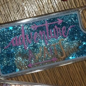 iPhone 7 glitter adventure awaits protective